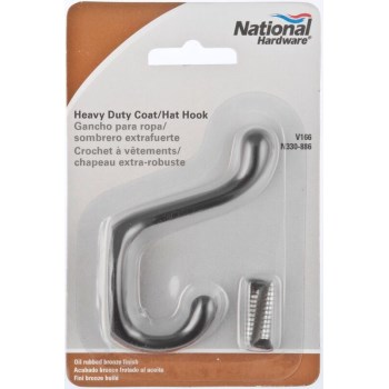 Clothes Hook,   Heavy Duty ~ Oil Rubbed  Bronze
