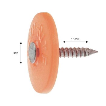 Prime Source Plastic Cap Roofing Nail - 1-1/2", 1 Lb