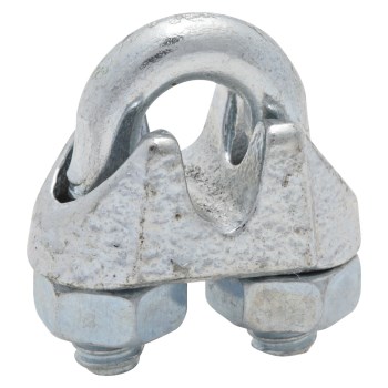 National Wire Rope Clamp, Zinc Plated - 3/16"