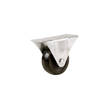 Rigid Caster - Rubber Wheel - 2"