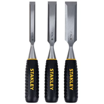 Stanley Wood Chisel 3 Piece Set  1/2", 3/4", 1"