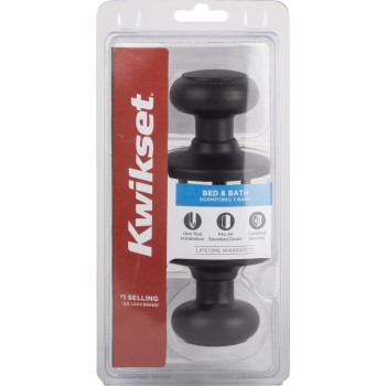 Kwikset 93001-868 Cove Design Privacy Lockset,  Venetian Bronze