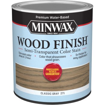 Water Based Wood Stain, Classic Gray ~ Qt