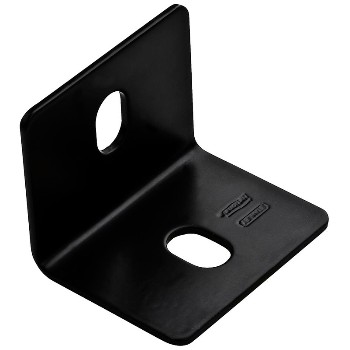 Square Corner Braces, Black ~ 2.4" x 3" x 1/8"