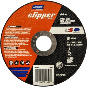 Norton 70184601456 01456 5 Rt Angl Cut Off Wheel