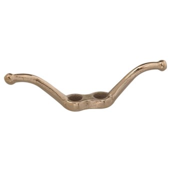 Campbell Chain Rope Cleat, Brass Plated - 2-1/2"