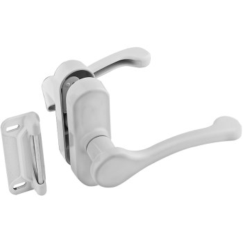 Storm Door Lever Latch,  White