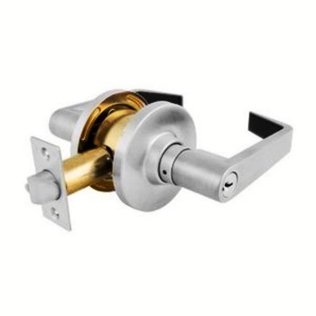 MasterLock SLC0226DKA4 Commercial Lever Storeroom Door Lock, Brushed Chrome Finish ~ KA4