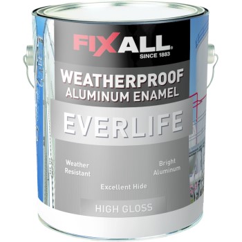 Fixall F40808-1 Everlife Waterproof Aluminum Enamel ~ Gallon
