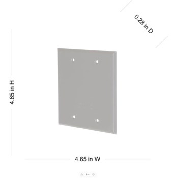Blank Cover, Weather Proof Two Gang