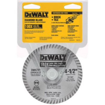 Dry Cut Diamond Wheel - 4-1/2"