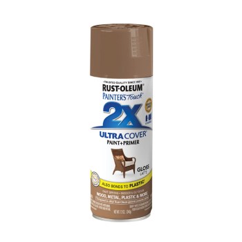 Rust-Oleum 2X Spray Paint, Latte Gloss - 12 oz