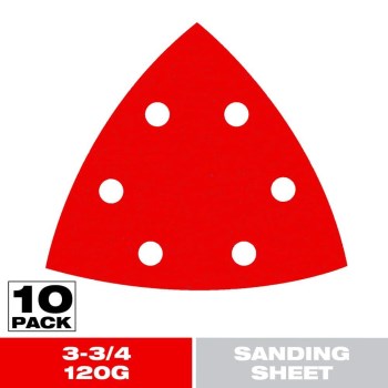 Diablo Detail Sanding Triangle - 3-3/4", 120 Grit, 10pk