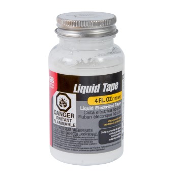 Liquid Electrical Tape, White - 4 oz