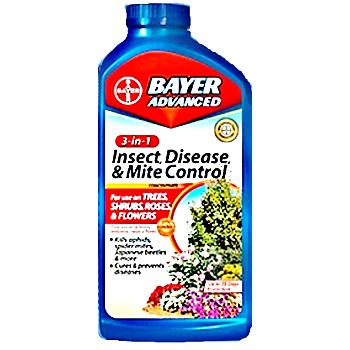 Insect, Disease & Mite Control,  3-In-One ~ 32 ounce