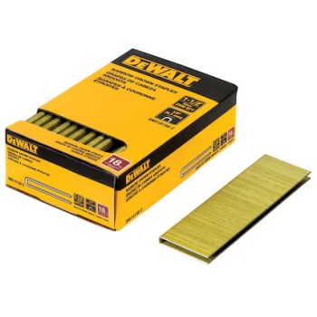 DeWalt 18-Gauge Narrow Crown Staples - 1/4" x 1-1/2", 2500pk
