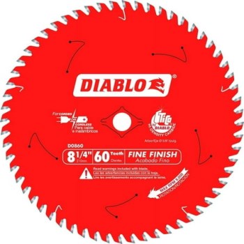 Finish Saw Blade   8-1/4" 60T 