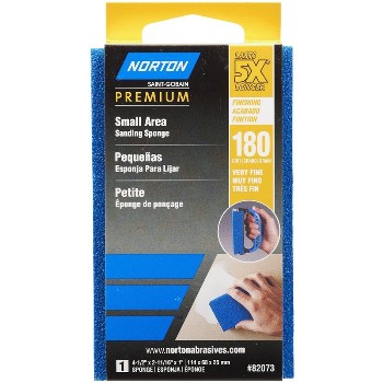 Norton 076607026477 Sanding Sponge, Fine Grit ~ 9" X 11"