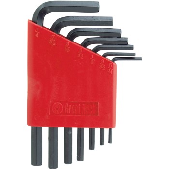 Great Neck HK7A Hex Key Set / Holder, 7 piece 