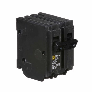 Square D Homeline Double Pole Circuit Breaker - 40 Amp
