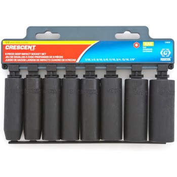 8 Piece SAE Impact Deep Socket Set