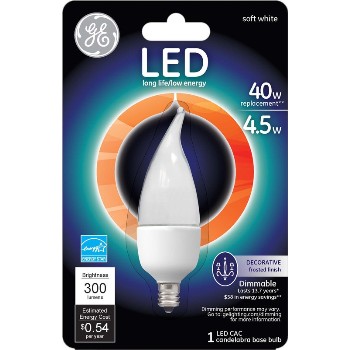 General Electric 89948 Led Candle Bulb 4.5w Soft White
