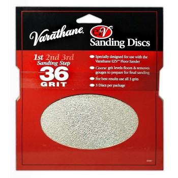 Varathane EZV Sanding Discs, Step One ~ 36 Grit