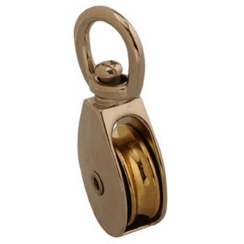 Swivel Eye Pulley, Nickel Plated - 1-1/2"