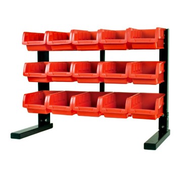 Wilmar Corp W5186 15 Bin Table Top Storage Rack