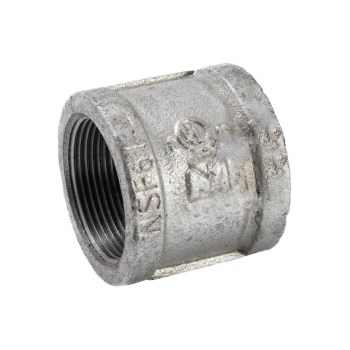 Malleable Iron Coupling, Galvanized - 1-1/2" FPT