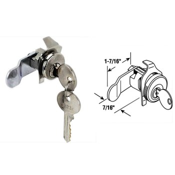 Mail Box Lock ~ Nickel Finish