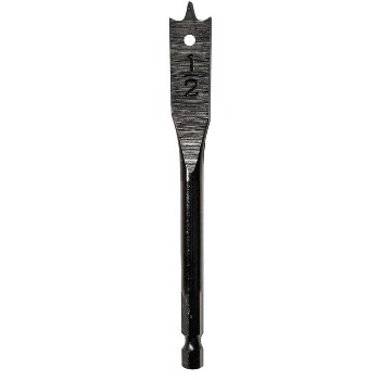 Century Drill & Tool 36232 1/2in. Stubby Spade Bit