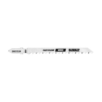 DeWalt T-Shank Jig Saw Blade, Fast Clean Wood - 4" 6 TPI, 5pk