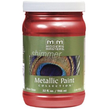 Modern Masters Me513-32 Metallic Paint, Sashay Red 32 Ounce