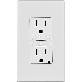 Leviton C32-gfnt1-pw White 15a Gfci