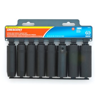 8 Piece Metric Impact Deep Socket Set