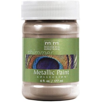 Metallic Paint, Warm Silver ~  6 Ounce