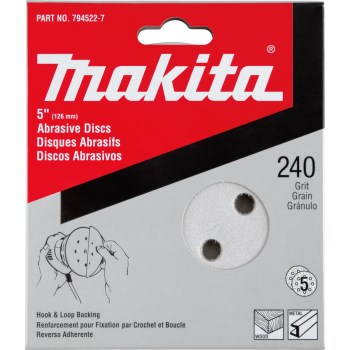 Sanding Disc - 5", 240 Grit, 5pk