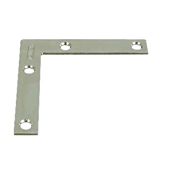 National 113969 Flat Corner Brace,  Zinc ~ 3" x 1/2" 