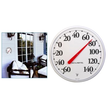 Basic 12-1/2 inch diameter Indoor/Outdoor Thermometer