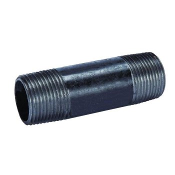 Black Steel Pipe Nipple - 1-1/4" x 4"
