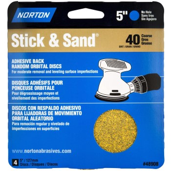 Stick & Sand Disc, Coarse - 5"