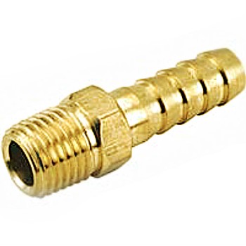 Lead Free Male Hose Barb ~ 3/8" x 1/4"