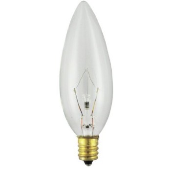 Chandelier Base Bulb, Clear