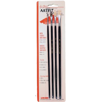 4pc Artist Brush Set