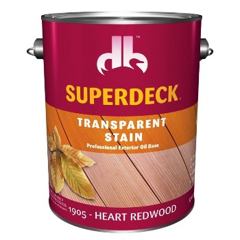 Superdeck/duckback 19054 Transparent Stain 350voc, Heart Redwood ~ Gallon