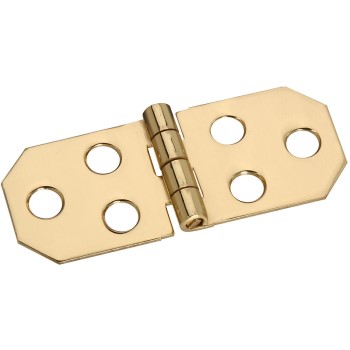National 211862 Solid Brass Decorative Hinge ~ 3/4" x 1 13/16"