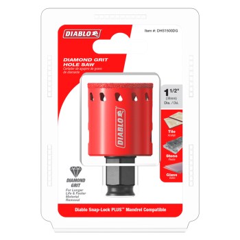 Diablo Diamond Grit Hole Saw - 1-1/2"