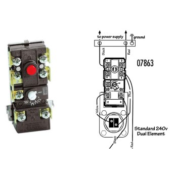 Water Heater Thermostat - Upper