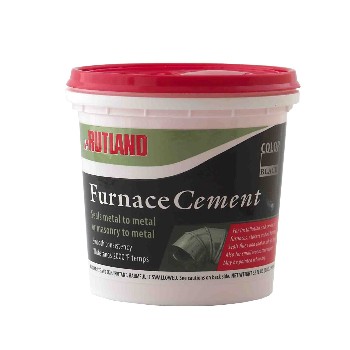 Rutland 65 Furnace Cement,  Black ~ Quart